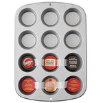 Wilton Recipe Right Non-Stick 6 Cup Jumbo Muffin Pan, Multipack of 2
