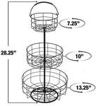 Sorbus Countertop Fruit Basket Holder & Decorative Tabletop Bowl Stand