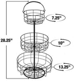 Sorbus Countertop Fruit Basket Holder & Decorative Tabletop Bowl Stand