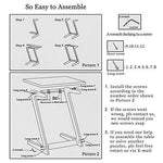 Sofa Table TV Tray NNEWVANTE End Table Laptop Desk Side Table Snack Tray for Bedside