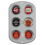 Wilton Recipe Right Non-Stick 6 Cup Jumbo Muffin Pan, Multipack of 2