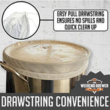 Extra Large (26" x 22") Reusable Drawstring Straining Brew in a Bag