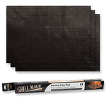 Non-Stick Heavy Duty Oven Liners(3-Piece Set)-Thick,Heat Resistant Fiberglass Mat-Easy to Clean-Reduce Spills, Stuck Foods and Clean Up-Kitchen Friendly Cooking Accessory,FDA Approved by Grill Magic