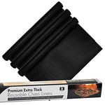 Non-Stick Heavy Duty Oven Liners(3-Piece Set)-Thick,Heat Resistant Fiberglass Mat-Easy to Clean-Reduce Spills, Stuck Foods and Clean Up-Kitchen Friendly Cooking Accessory,FDA Approved by Grill Magic