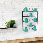 Sorbus Mug Rack Cup Holder - Wall Mounted Home Storage Mug Hooks with 5-Tier Display Organizer