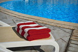 Utopia Towels Cabana Stripe Beach Towels (4 Pack, 30 x 60 Inches) - Large Pool Towels, Variety Pack