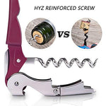 HYZ Twichan 3 Pack Waiter Corkscrew Upgraded Heavy Duty Wine Opener Set with Foil Cutter and Bottle Opener Wine Key for Restaurant Waiters, Sommelier, Bartenders and Wine Enthusiast Black