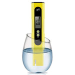 Digital PH Meter, Wellcows PH Meter 0.01 PH High Accuracy Water Quality Tester with 0-14 PH Measurement Range for Household Drinking, Pool and Aquarium Water PH Tester Design with ATC (Yellow)