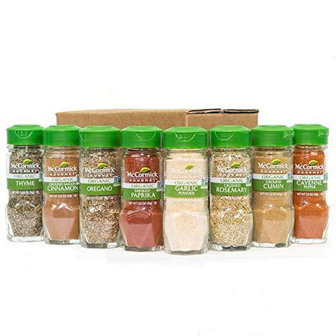 McCormick Gourmet Organic Wood Spice Rack, 24 Herbs & Spices, Holiday –  KITCHEN BATH DISTRIBUTORS