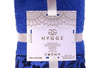 HYGGE Premium Turkish Cotton Towel Set with Floral Jacquard; 1 Bath Towel (27" x 56"); 1 Hand Towel (19" x 32"); 2 Washcloths (12" x 12")