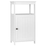 Homfa Bathroom Floor Cabinet Free Standing with Single Door Multifunctional Bathroom Storage Organizer Toiletries