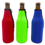 Beer Bottle Sleeves - Set of 6 (Classic) Bottle Sleeves - Extra Thick Neoprene with Stitched Fabric Edges with Bonus Bottle Opener