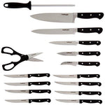 Cuisinart C77TR-6PSK Triple Rivet Collection 6-Piece Steak Knife Set, Black