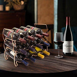 Sorbus 3-Tier Stackable Wine Rack - Classic Style Wine Racks for Bottles - Perfect for Bar, Wine Cellar, Basement, Cabinet, Pantry, etc - Hold 12 Bottles, Metal (Silver)