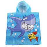 Kids Hooded Beach Bath Towel for Age 2-7 Years - Swim Pool Coverup Poncho Cape Multi-use for Bath/Shower/Pool/Swim 24" x 48" (Butterfly)