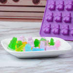 Gummy Bear Candy Molds Silicone - Chocolate Gummy Molds with 2 Bonus Droppers Nonstick Best Food Grade Silicone Pack of 4