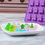 Gummy Bear Candy Molds Silicone - Chocolate Gummy Molds with 2 Bonus Droppers Nonstick Best Food Grade Silicone Pack of 4