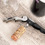 HYZ Twichan 3 Pack Waiter Corkscrew Upgraded Heavy Duty Wine Opener Set with Foil Cutter and Bottle Opener Wine Key for Restaurant Waiters, Sommelier, Bartenders and Wine Enthusiast Black