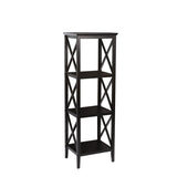 RiverRidge X- Frame Collection 4-Shelf Storage Tower, White