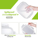 Roll over image to zoom in Bayco Large Glass Meal Prep Containers, [5 Pack, 36oz | 4.5cups] Glass Food Storage Containers with Lids, Airtight Glass Bento Boxes, BPA Free & FDA Approved & Leak Proof (5 lids & 5 Containers)