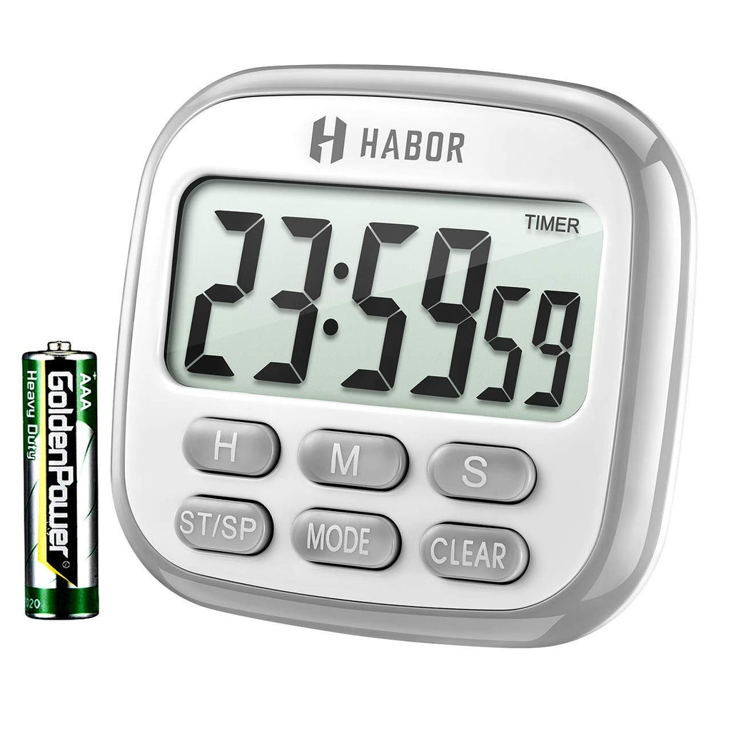 Habor Digital Kitchen Timer Large, Strong Magnet Back, Loud Alarm, Mem –  KITCHEN BATH DISTRIBUTORS