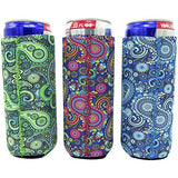 Slim Can Sleeves - Set of 6 Can Neoprene Beverage Coolers