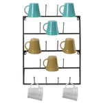 Sorbus Mug Rack Cup Holder - Wall Mounted Home Storage Mug Hooks with 5-Tier Display Organizer