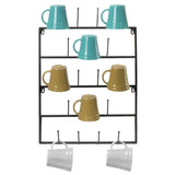 Sorbus Mug Rack Cup Holder - Wall Mounted Home Storage Mug Hooks with 5-Tier Display Organizer