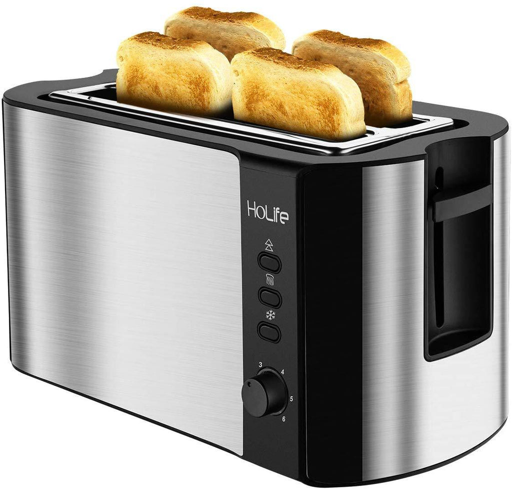 4-Slice Long Slot Toaster, Wide Slots