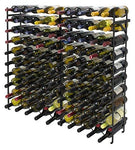 Sorbus Display Rack Large Capacity Wobble-Free Shelves Storage Stand for Bar, Basement, Wine Cellar, Kitchen, Dining Room, etc (Black), Height 40" - 100 Bottle