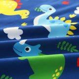 SpunKo Cute Dinosaur Kids Hooded Beach Towels for Little Girls Boys 1-6 Years Old Super Absorbent Hooded Bath Towel Soft Compact Pool Towel Poncho Cover Up Beach Present for Swimming Travel