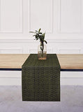 Solino Home 100% Pure Linen Checks Table Runner – Natural & White Check Table Runner – 14 x 72 Inch Runner for Dinner, Indoor and Outdoor Use