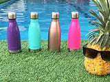 CHILLOUT LIFE Stainless Steel Water Bottle for Kids School: 12 oz Double Wall Insulated Cola Bottle Shape for Cold and Warm Drinks, BPA Free Metal Sports Bottle for Boys, Girls & Women