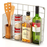 EZOWare Silver Finish Wall Door Mount Kitchen Wrap Organizer Silver Rack For Food Storage Bags