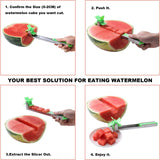 Yueshico Stainless Steel Watermelon Slicer Cutter Knife Corer Fruit Vegetable Tools Kitchen Gadgets with Melon Baller Scoop Extra Original Sold by YESCO INTERNATIONAL LLC