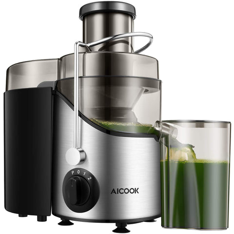 Juicer Machine, Aicook Juice Extractor with 3'' Wide Mouth - Aicook AMR 526