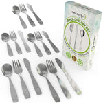 15 Piece Stainless Steel Kids Silverware Set | Child and Toddler Safe Flatware | Kids Utensil Set |