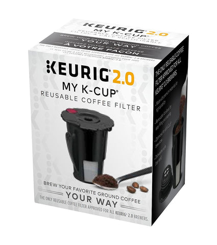 Keurig 2.0 My K-Cup Reusable Ground Coffee Filter, Compatible with All  2.0 Keurig K-Cup Pod Coffee Makers