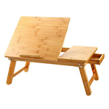 Laptop Desk Nnewvante Table Adjustable 100% Bamboo Foldable Breakfast Serving Bed Tray FBA_BWZ-ZS1