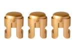 Gold Champagne Stopper, Designed in France, Bottle Sealer for Cava, Prosecco, Sparkling Wine, Gold Plated, No Sharp Edge, Simple Design, No Leaks, No Spills, Fizz Saver, Passed 13 lbs Pressure Test