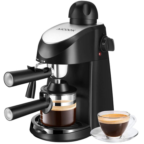 Espresso Machine, Aicook 3.5Bar Espresso Coffee Maker, Black  CM6816