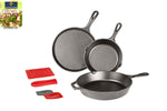 Lodge 10.5 Inch Cast Iron Griddle. Pre-seasoned Round Cast Iron Pan Perfect for Pancakes, Pizzas, and Quesadillas.