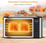 HoLife 4 Slice Long Slot Toaster Best Rated Prime, Stainless Steel Bre –  KITCHEN BATH DISTRIBUTORS
