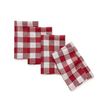 Solino Home 100% Pure Linen Checks Table Runner – Natural & White Check Table Runner – 14 x 72 Inch Runner for Dinner, Indoor and Outdoor Use