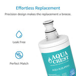 AQUA CREST 3US-PF01 Under Sink Water Filter, Compatible with Filtrete Advanced 3US-PF01, 3US-MAX-F01H, 3US-PF01H, Delta RP78702, Manitowoc K-00337, K-00338 Water Filter (Pack of 2)