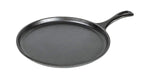 Lodge 10.5 Inch Cast Iron Griddle. Pre-seasoned Round Cast Iron Pan Perfect for Pancakes, Pizzas, and Quesadillas.