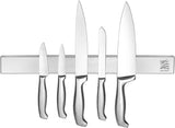 Wall Mounted Knife Holder | Magnetic Stainless Steel Block | 12 inches | Perfect for the Contemporary Kitchen