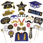 Amosfun 72PCS Graduation Cupcake Toppers 2019 Graduation Party Decorations Cake Topper Picks Toothpick Toppers Class of 2019 Graduation Party Supplies