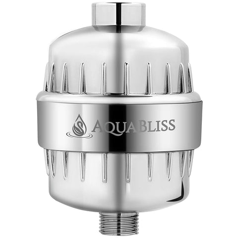 AquaBliss High Output 12-Stage Shower Filter - Reduces Dry Itchy Skin, Dandruff, Eczema, and Dramatically Improves The Condition of Your Skin, Hair and Nails - Chrome (SF100)