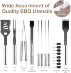 Andcolors Stainless Steel 18 Piece Starter BBQ Grill Toolset